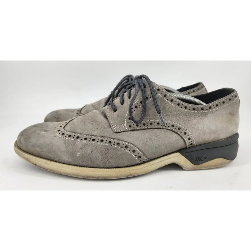 Johnston & Murphy XC4 Elkins Men’s Size 8.5‎ M Wingtip Gray Leather Waterproof